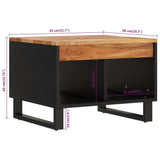 ZNTS Coffee Table 55x50x40 cm Solid Wood Acacia 352878
