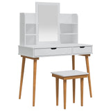 Dressing Table Set FAUSKE 5 pcs White 100 x 50 x 143 cm 3438597