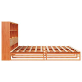 Bookcase Bed without Mattress Wax Brown 180x200 cm Super King Solid Wood 3323931