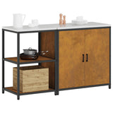 Kitchen Storage Set HATTEM 2 pcs Rusty Steel 3392686