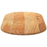 Table Top Light Brown 120x60x2 cm Solid Wood Oak Oval 4009071