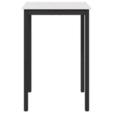 Bar Table White 70 x 70 x 105 cm Solid Pine Wood 892800