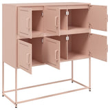 Sideboard Pink 100,5x39x107 cm Steel 846597