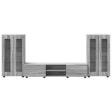 TV Cabinet Set FLORIN 3 pcs Grey Sonoma Engineered Wood 3397940