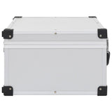 CD Case for 60 CDs Aluminium ABS Silver 91856