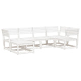 Garden Sofa Set White Solid Pine Wood Large Modular 3217031