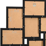 ZNTS Collage Photo Frame for 10x Picture Black MDF 332783