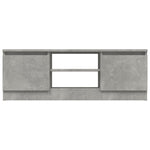 ZNTS TV Cabinet with Door Concrete Grey 102x30x36 cm 823354