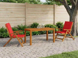 3-Piece Garden Dining Set 3 pcs Natural Solid Acacia Wood 3434606