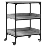 Kitchen Trolley Grey Sonoma 60x41x80.5 cm Engineered Wood 842404