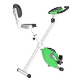 Folding Exercise Bike, Fitness Bicycle Indoor Trainer, 8-Level Magnetic Resistance Adjustable, with T3398P425074
