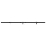 Sliding Door Hardware Kit 427 cm Steel Black 3295776