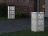 Solar LED Pathway Light 2 pcs Warm White 18 x 18 x 50 cm 879780