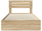 Bed Frame with Drawer Sonoma Oak 75 x 190 cm Engineer Wood 3411540