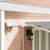 Awning Frame with LED Strip Lights White 600 x 300 cm Aluminium 313204