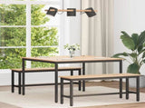 Dining Table Natural 110 x 110 x 75 cm Solid Pine Wood 892787