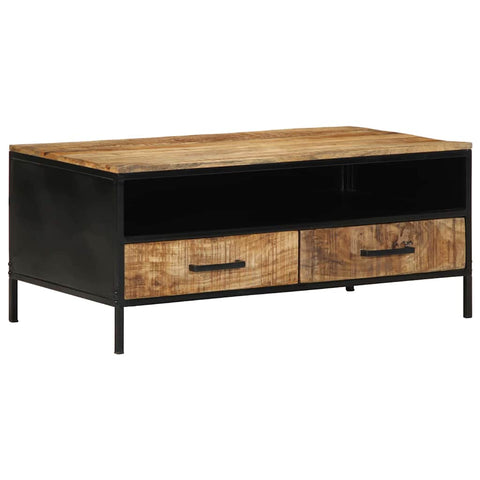 Coffee Table with Drawer Brown 90 x 50 x 40 cm Solid Mango wood 4019636