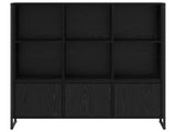 Book Cabinet 2 pcs Black Oak 99.5 x 30 x 108 cm Engineered Wood 3403022
