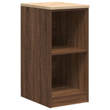 Garage Storage Cabinet Brown Oak 40x51x85 cm Solid Wood Pine 860541