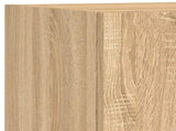 4 Piece TV Wall Cabinets with LED Lights Sonoma Oak 3216578