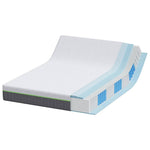 Mattress White and Grey 140 x 190 cm Pocket Spring 4106365