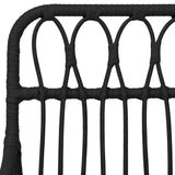 Garden Dining Set Black Poly Rattan Standard Durable 3157853