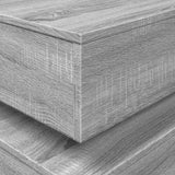 Coffee Table with LED Lights Grey Sonoma 50x50x40 cm 839859