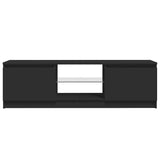 TV Cabinet with LED Lights Black 120x30x36 cm 804284