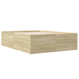 Bed Frame without Mattress Sonoma Oak 135x190 cm Double 3280946