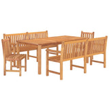 5 Piece Garden Dining Set Solid Wood Teak 3157161