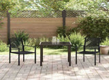 Garden Dining Set 3 pcs Black Powder-Coated Steel 3379163