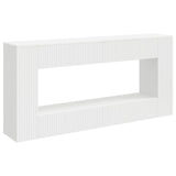 Console Table Striped White 155 x 29 x 74 cm Engineered Wood 899886