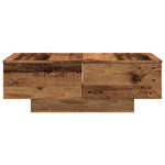 ZNTS Coffee Table Old Wood 90x60x31 cm Engineered Wood 856570