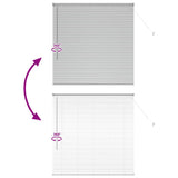 Window Blind with Curtains Manual Silver Aluminium 42005902