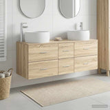 Bathroom Furniture Set 3 pcs Sonoma Oak 49.5 x 44.5 x 66 cm 3405933