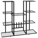 Flower Stand 94.5x25x89 cm Black Iron 343119