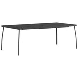 Dining Set 9 pcs Anthracite Steel 3422865