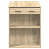 ZNTS Desk with Drawer and Shelf Sonoma Oak 102x62x77.5 cm Engineered Wood 858688