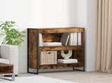 Book Cabinet Smoke Oak 80 x 30 x 86.5 cm Engineered Wood 886410