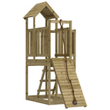 Playhouse with Climbing Wall Impregnated Wood Pine 3155833