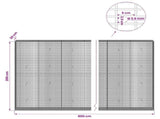 Gabion with 3.5 mm Wire and 5x2.5 cm Mesh 800x30x200 cm 3461818