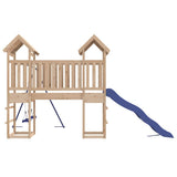 Outdoor Playset Blue Solid Pine Wood Large Durable Playset 3155825