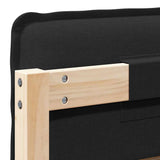 Upholstered Headboard Natural and Black 80 cm Solid Pine Wood 880040