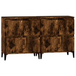 Sideboards 2 pcs Smoked Oak 60x35x70 cm Engineered Wood 3185764