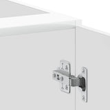 Kitchen Base Cabinet Porto High Gloss White Engineered Wood 853919