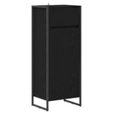 Bathroom Cabinet Black Oak 40 x 30 x 100 cm Engineered Wood 886498