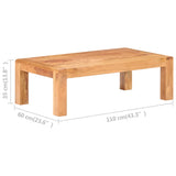 Coffee Table 110x60x35 cm Solid Acacia Wood in Honey Finish 289630