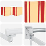 Retractable Awning Yellow, Orange and White 3 x 2 m 3418893