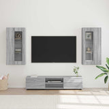 TV Cabinet Set FLORIN 3 pcs Grey Sonoma Engineered Wood 3397930