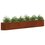 Raised Garden Bed Weathering Steel 300 x 40x 40 cm Steel 8011732